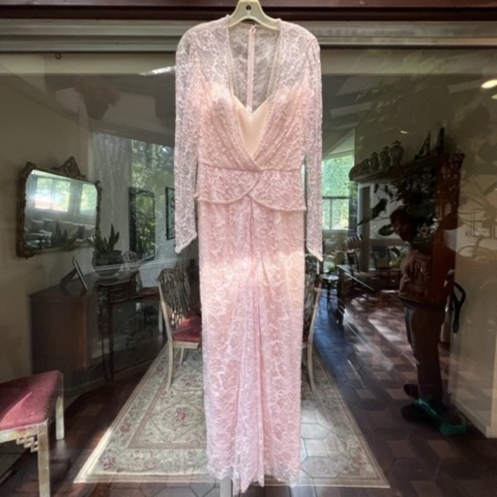 Women's Formal Gown in blush pink, by Jennifer Jane New without tags